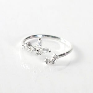Anillo mariposa con circones