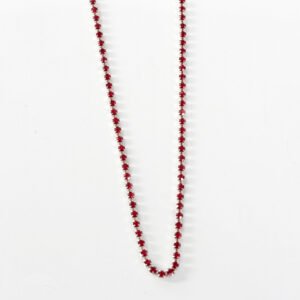 Collar de rivieres con circones rojos